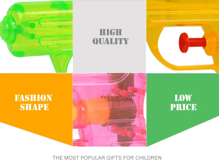 Promotional beach accessories 6pcs cheap plastic toy sniper water gun for hot selling