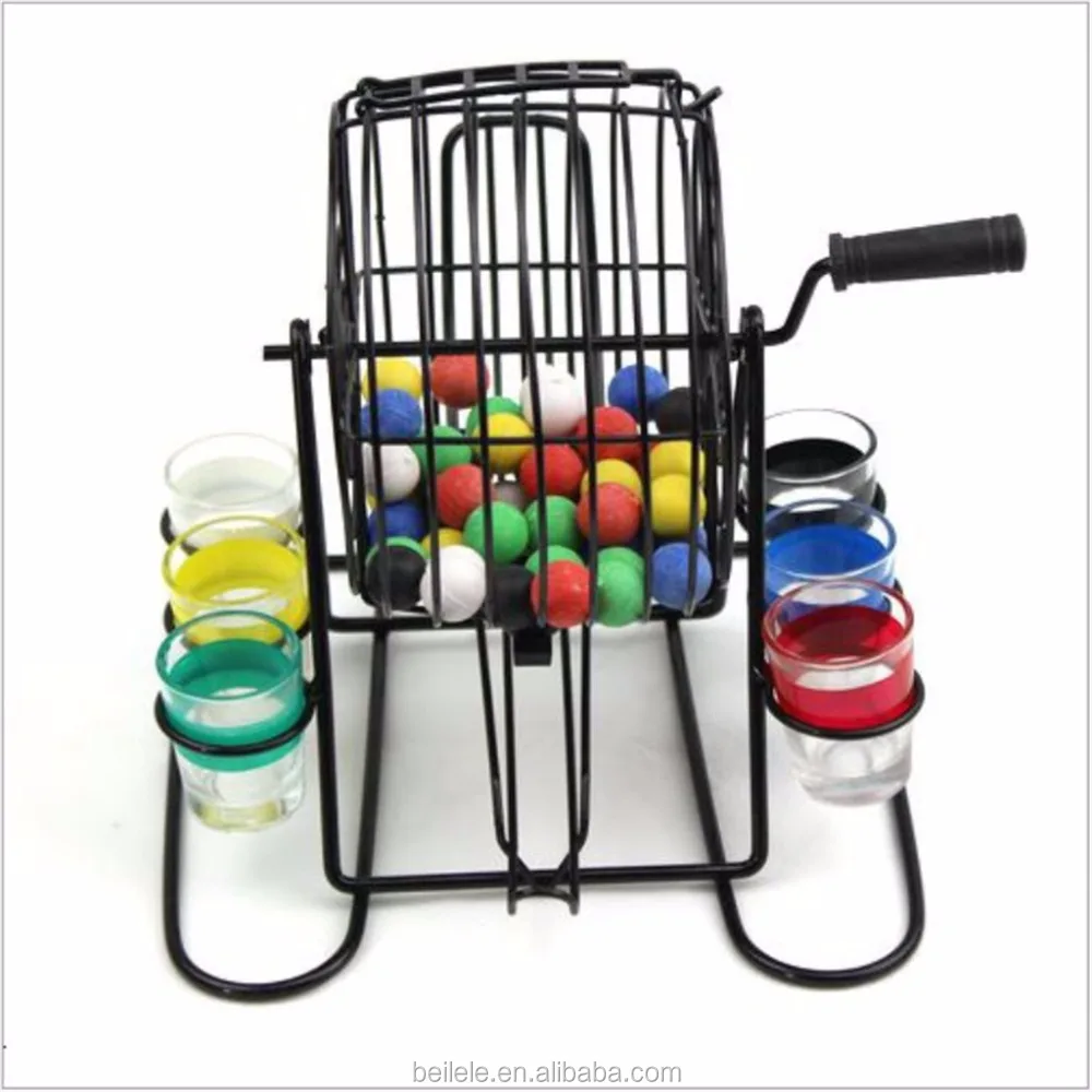 Lottery Machine Professional KTV Entertainment Metal Lottery Bingo Ball Drinking Game Set Machine Lottery Ball