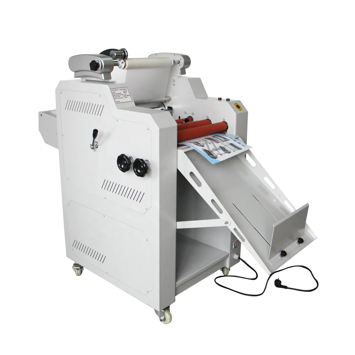 
fast speed automatic auto feeding slitting thermal hot roll laminator laminating machine 