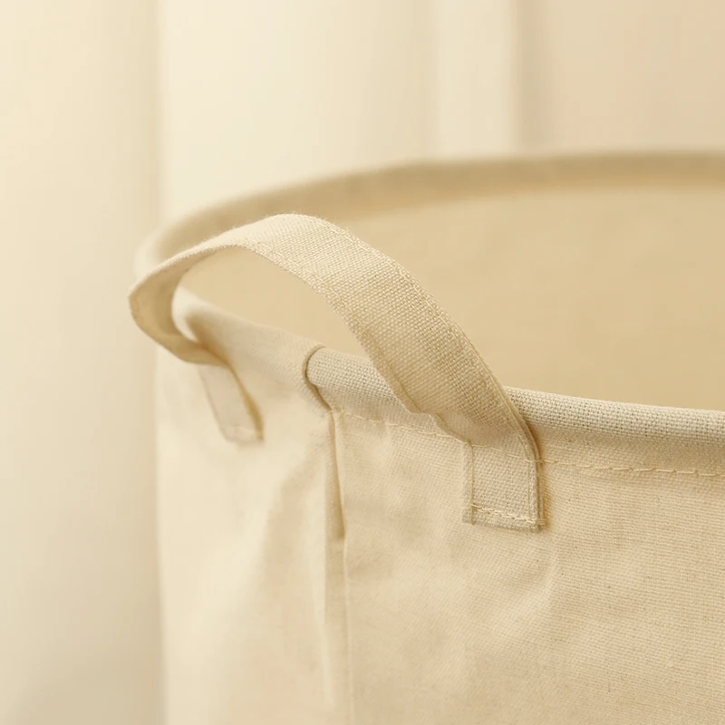 Wholesale Free Shipping Canvas Collapsible Laundry Basket