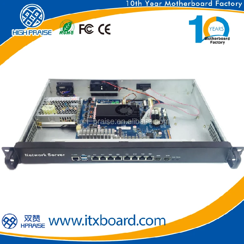  1U облачный КОМПЬЮТЕРНЫЙ СЕРВЕР с 1037U CPU 6 или 8 LAN 2