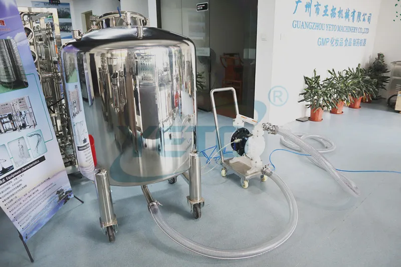 YETO От 0 до 10 лет б/у вилден жидкости лосьон шампунь пневматический мембранный насос для подключения по смешиванию и снаряжению машина с тележкой для сахарной ваты