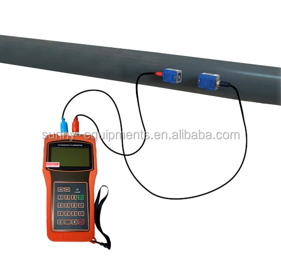 ABS Material  clamp on  sensor  type  ultrasonic flowmeter