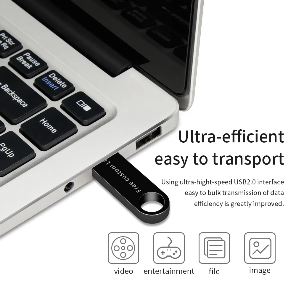 
Real Capacity 2g 4g 8g 16g 32g 64GB Gift Metal USB Flash Drive Flash Stick Wholesale 