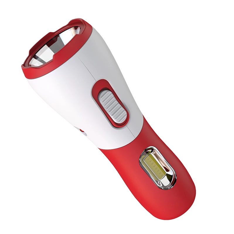 new 3w rechargeable led    COB  plastic torch  flashlight for home