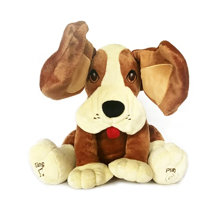 Peek dog Stuffed Animals Plush Doll Music Educational Gift stuffed plush Toys For Children