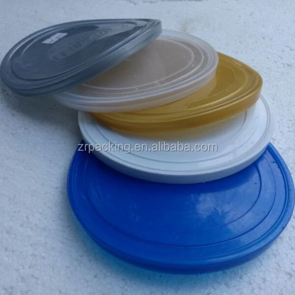 Custom Sizes Different Color PE Plastic Material Paper Tin Can Lids