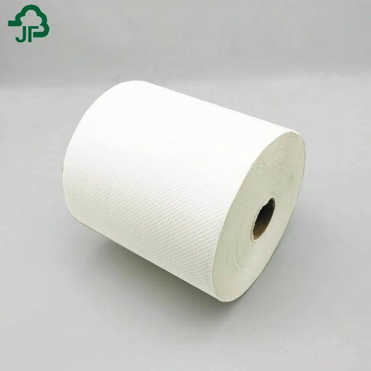 100% Virgin Pulp White Commercial Paper Hand Towel Roll With Dot Embossing