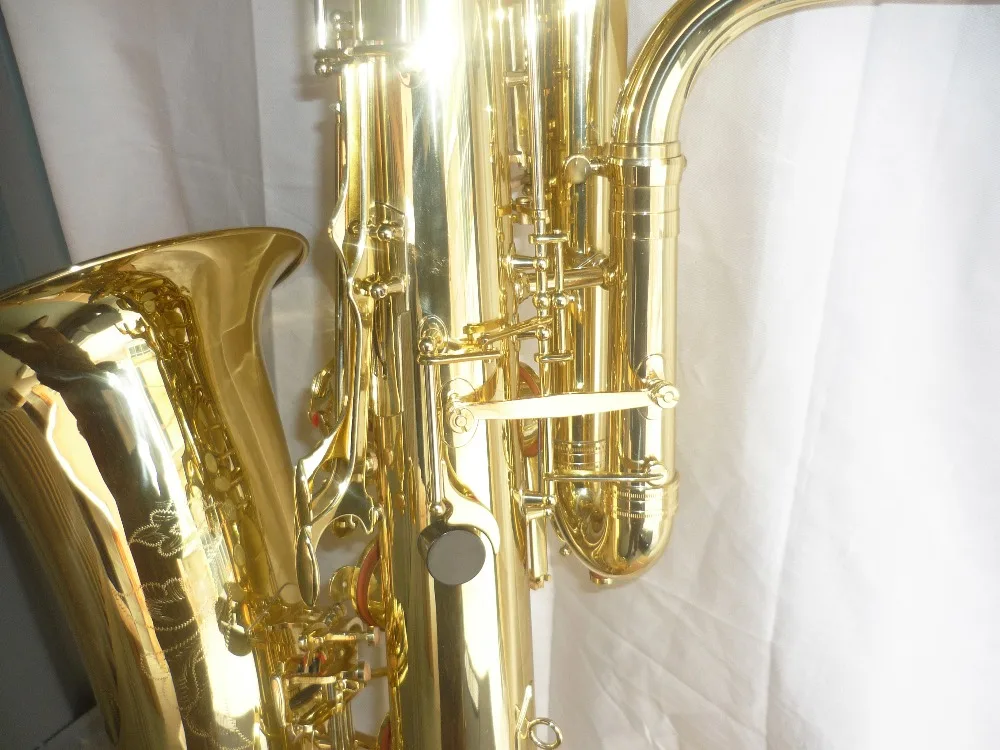 OEM Gold Lacquer Bb Bass Saxophone in Great quality