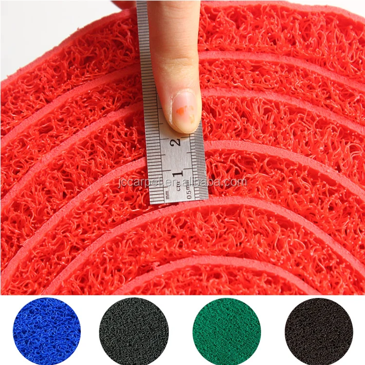 Anti slip plastic flooring carpet pvc coil mats rolls needle punch carpet foam floor mats spaghetti mats looped carpet