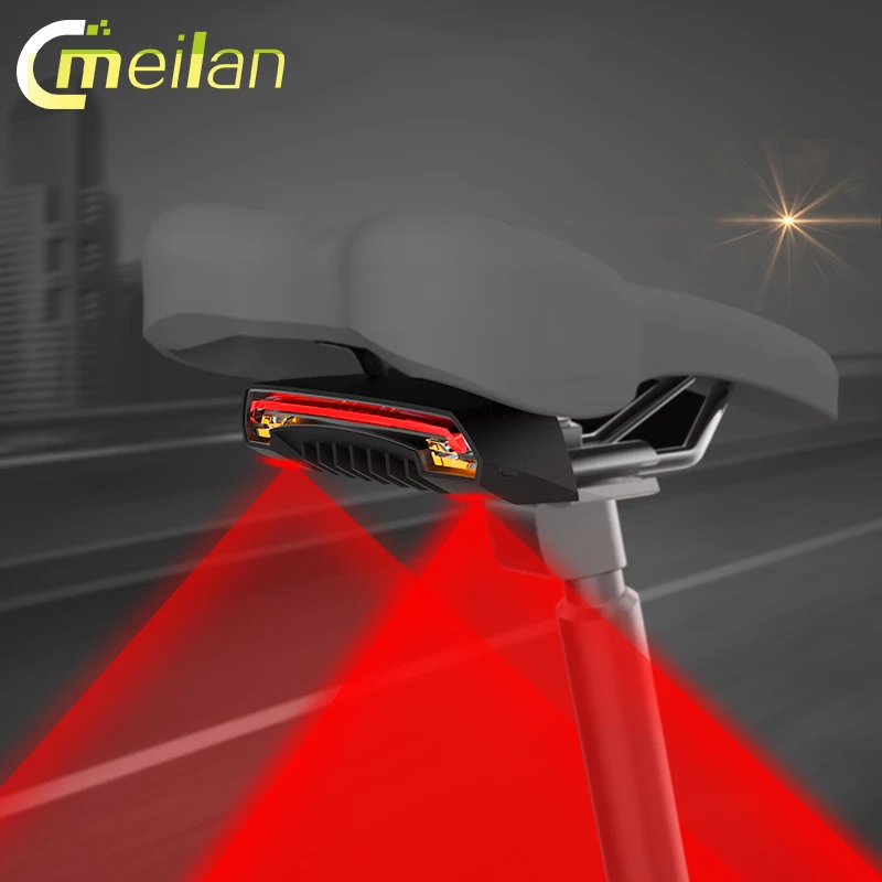 Meilan X5 Waterproof Cycling Safety Bicycle Laser Light Bike Light with Remote Control