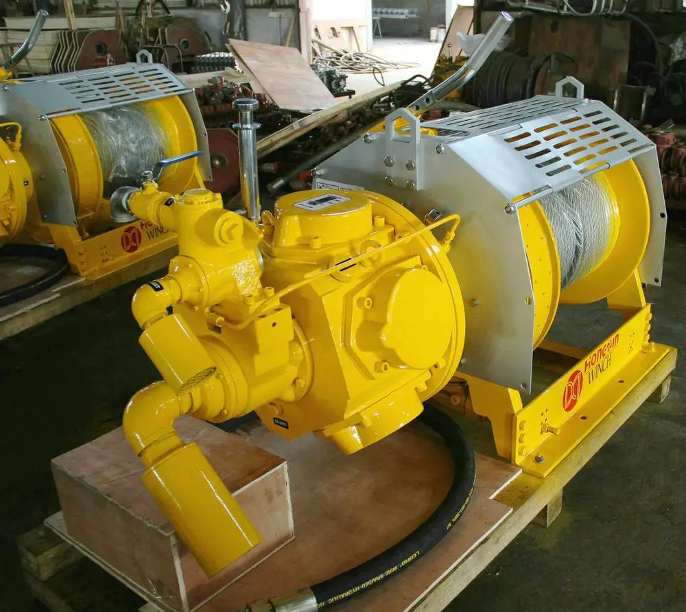 QTH50PKMBG-19-300   boat winch    5 ton pulling winch   offshore drilling air winch