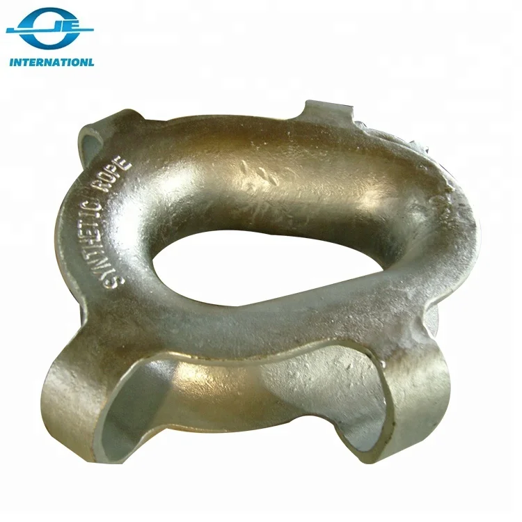 
Hot Dip Galvanized Semi Enclosed Synthetic Rope Thimble for Wire Rope Cable 