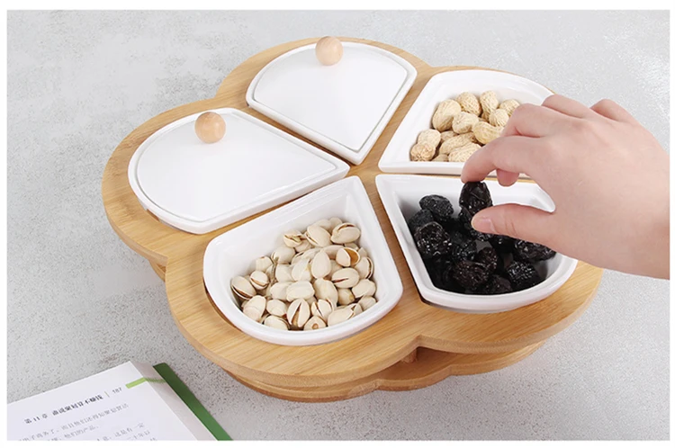 Creative Multifunctional Combination  5 Compartment  Food Storage  Box  with Lid
