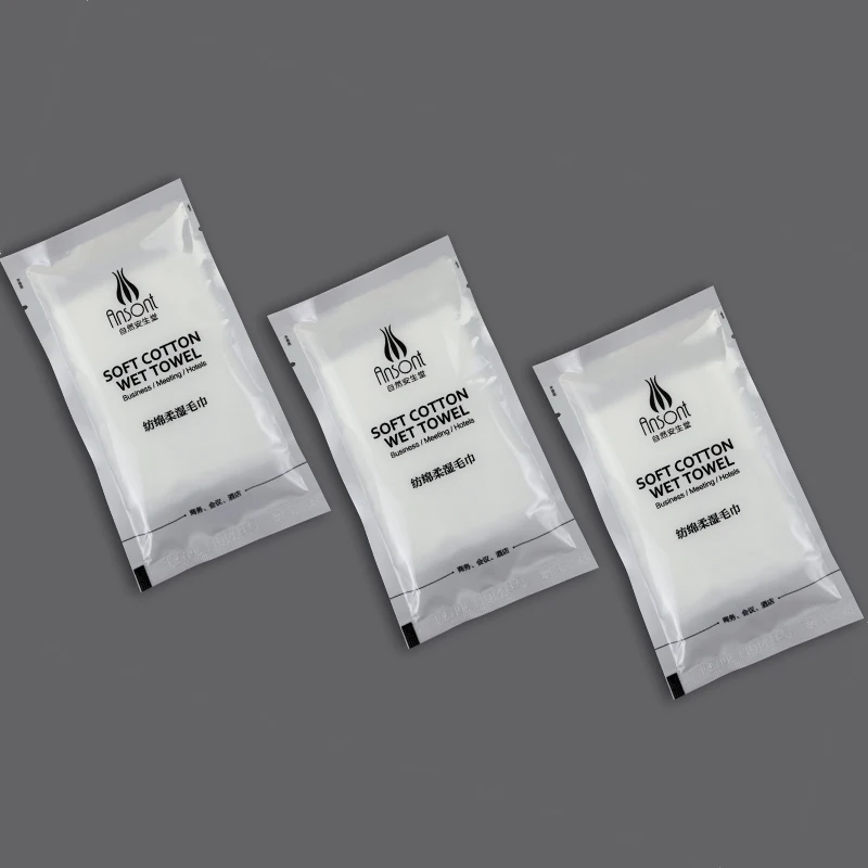 Одноразовые хлопковые освежающие влажные полотенца для рук в одной упаковке салфетки