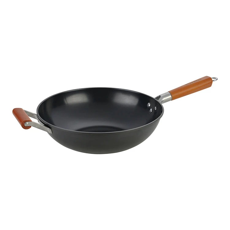 Korea  pan Japan wok professional carbon steel non-stick wok pan