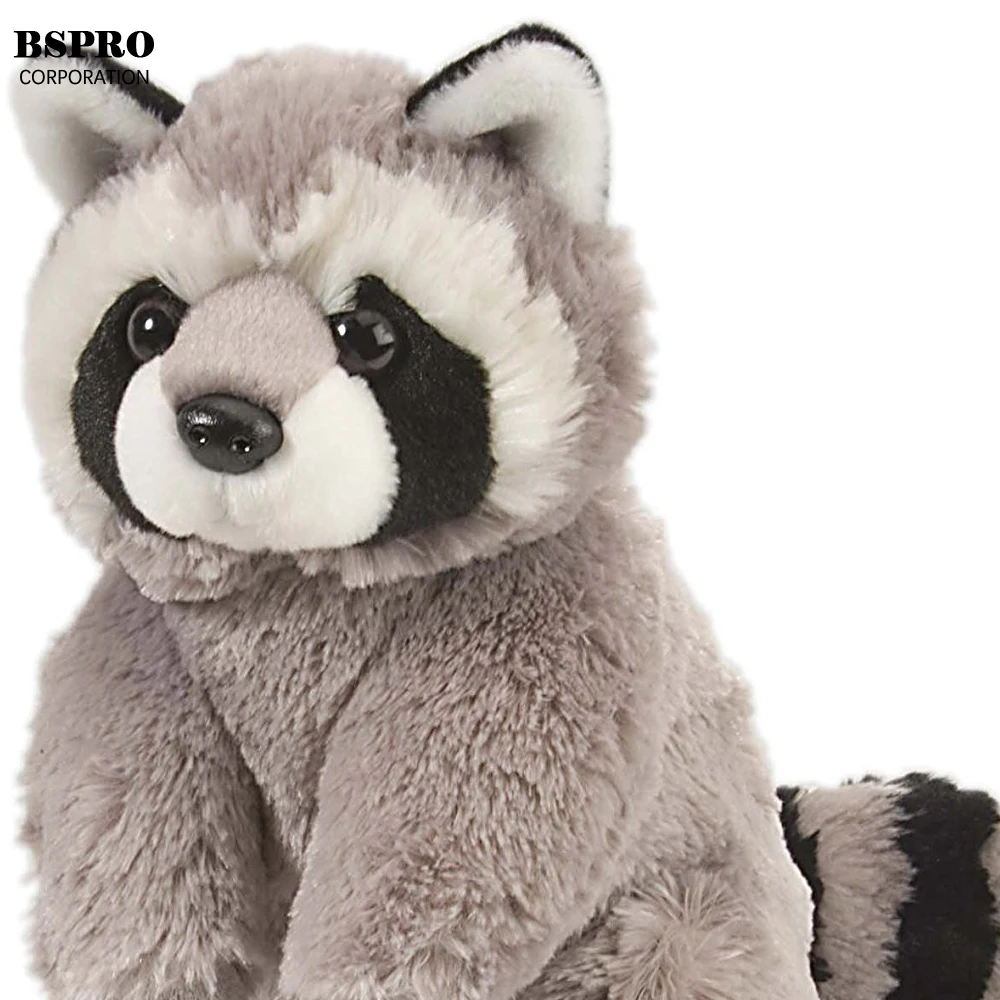 BSpro #CR18NV2613 customized raccoon plush toy custom stuffed raccoon toy