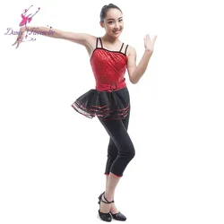 Dance Favourite Jazz, Hip Hop dance wear tap dance costumes capri-length spandex unitard 16044