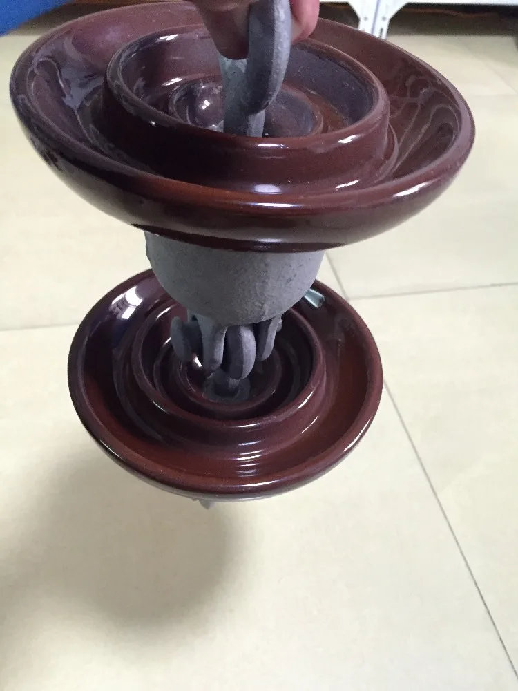 fog type and pin toughened glass suspension insulator high voltage