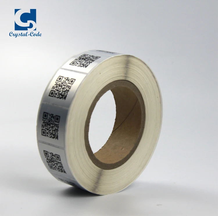 Custom Anti-tamper Labels Printing Adhesive Destructible Asset Serial Numbers Bar code Sticker QR Code Labels