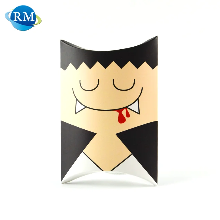 
Promotional Halloween Gift Pumpkin Modelling Paper Cardboard Box With Handle 