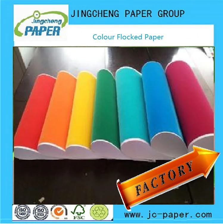 Velvet Self Adhesive Paper Velvet Flocked Paper