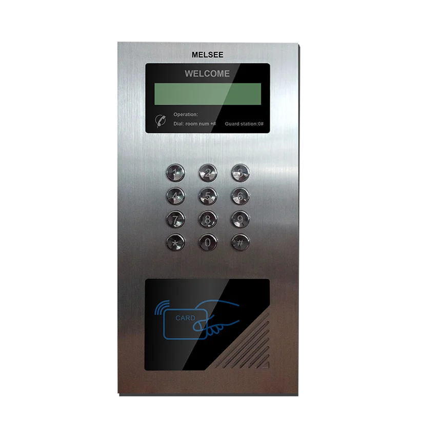 
Handsfree and handset ring doorbell audio intercom system for building 
