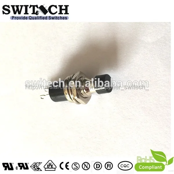 2A 2-pins с красным актуатором кнопочный переключатель