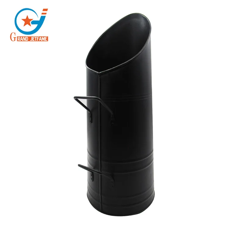 black metal fireplace accessory fire coal bucket