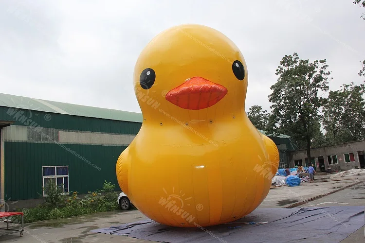 Newest giant yellow inflatable duck  advertising duck pond inflatable inflatable rubber duck