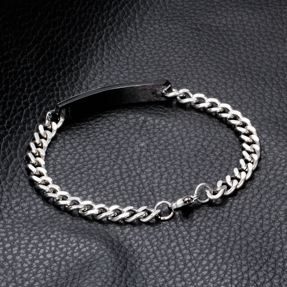 Fashion Couple Bracelets Cross Stainless Steel Zircon Bracelet for Women Men Jewelry Gifts