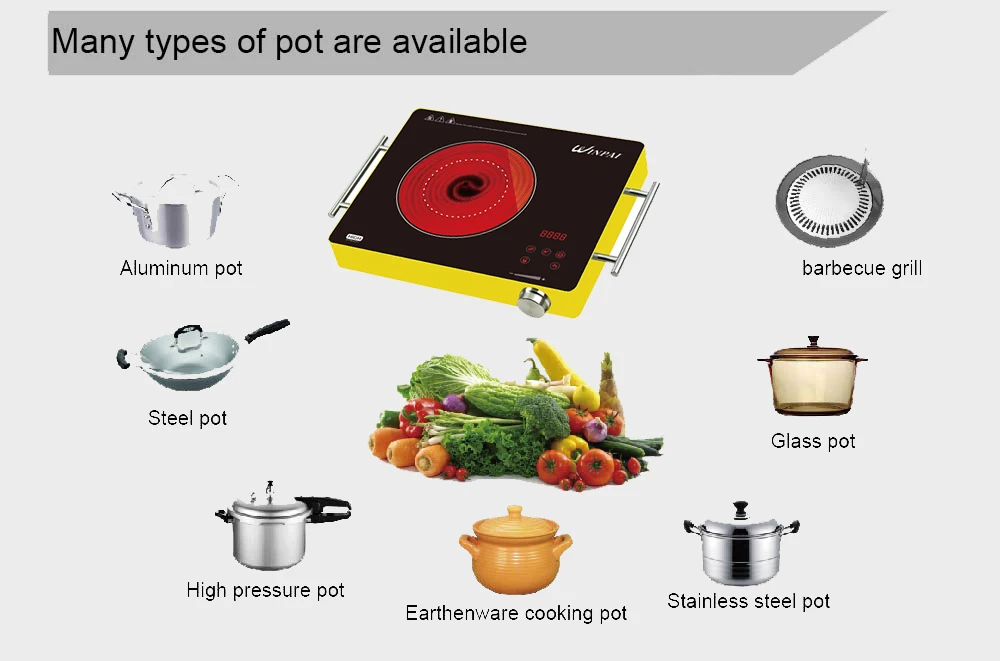 220V Home appliances cooktop electric induction infrared cooker home electric cooker