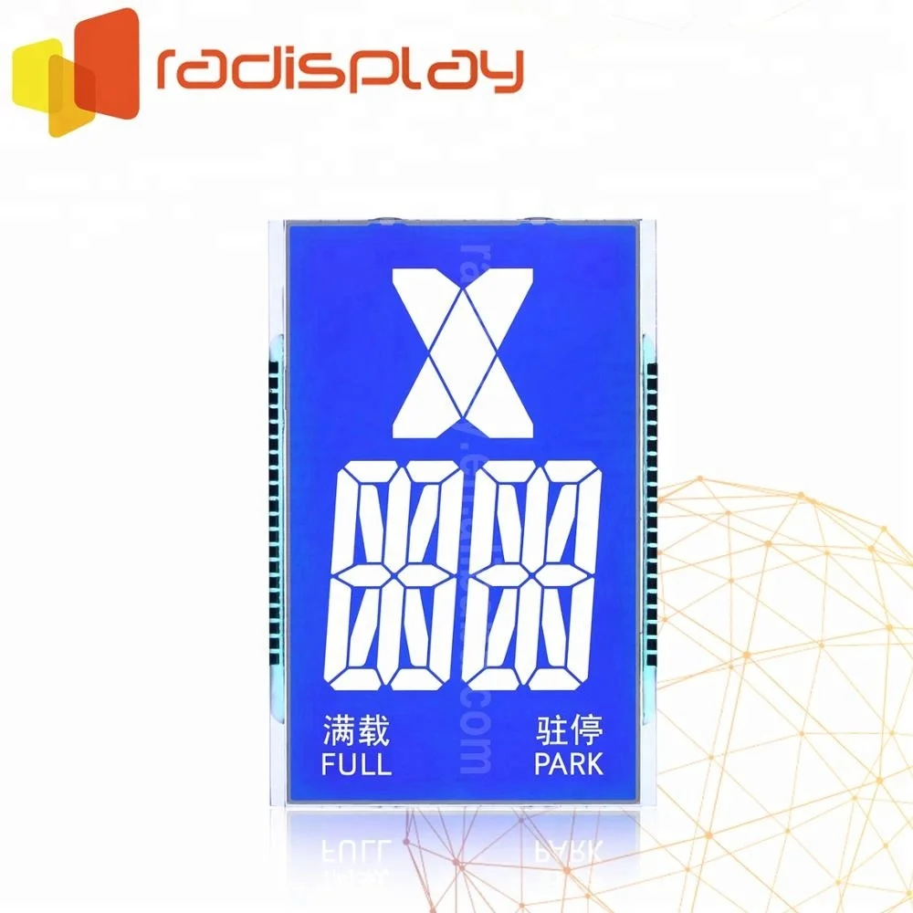 
Customized 7 Segment Blue STN Panel Elevator Lcd Display 