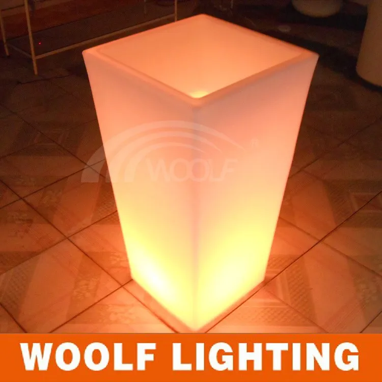 New European Led Outdoor Flower Pots,Garden Decorative Flowerpot,Modern Led Lighting Planter