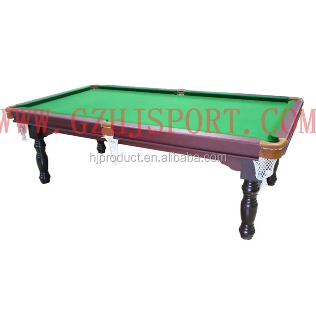 Full Size Solid Wood Billiard Pool Table Slated Bed 8ball Billiards Table