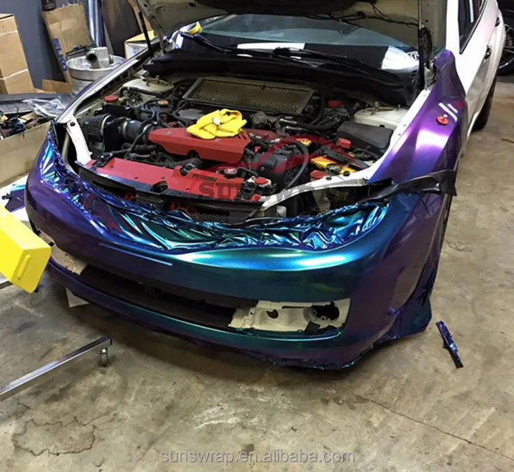 Сине-фиолетовый жемчужный глянцевый виниловый стикер хамелеон пленка для обертывания листы грузовых автомобилей