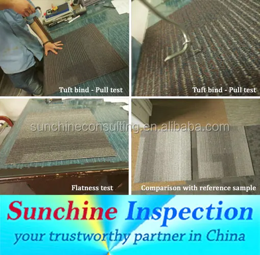 
Carpet Tiles Final Inspection / Pre-Shipment Inspection / Product Quality Control Inspection & Tests 