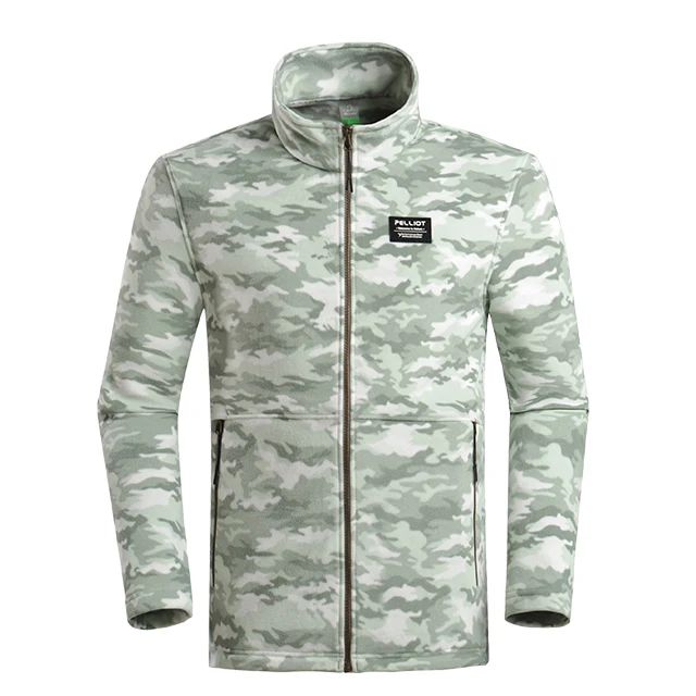 
Custom the fleece clothing Warm Camping & Hiking Wear Camo Man Fleece Jaket 