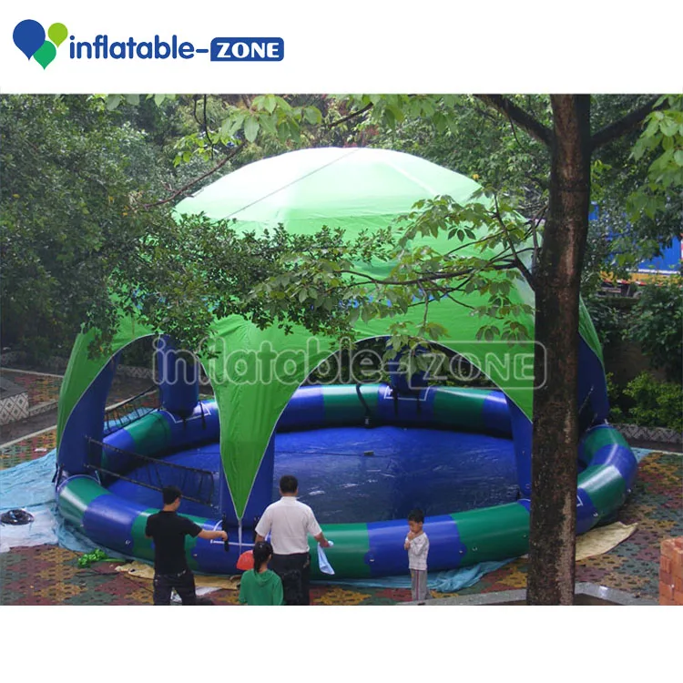 Giant inflatable swimming pool water pool with big round dome tent