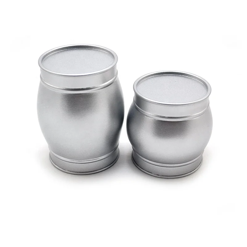 Дешевая цена серебряная круглая чайная упаковка Оловянная коробка с крышкой claping