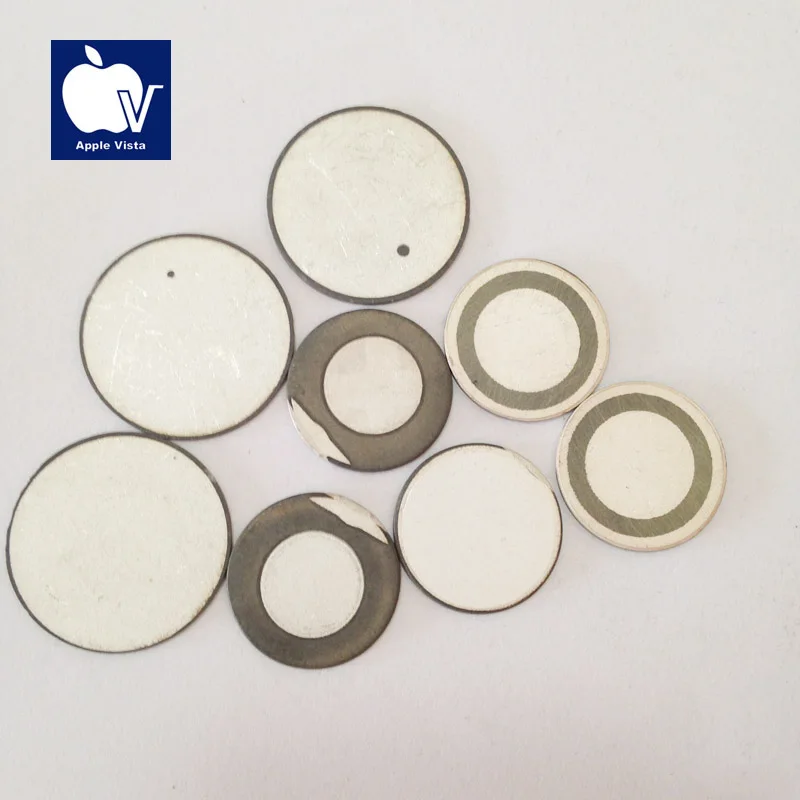 2 Mhz piezo ceramic PZT4 PZT5 PZT8 piezoelectric ceramic element piezo plate