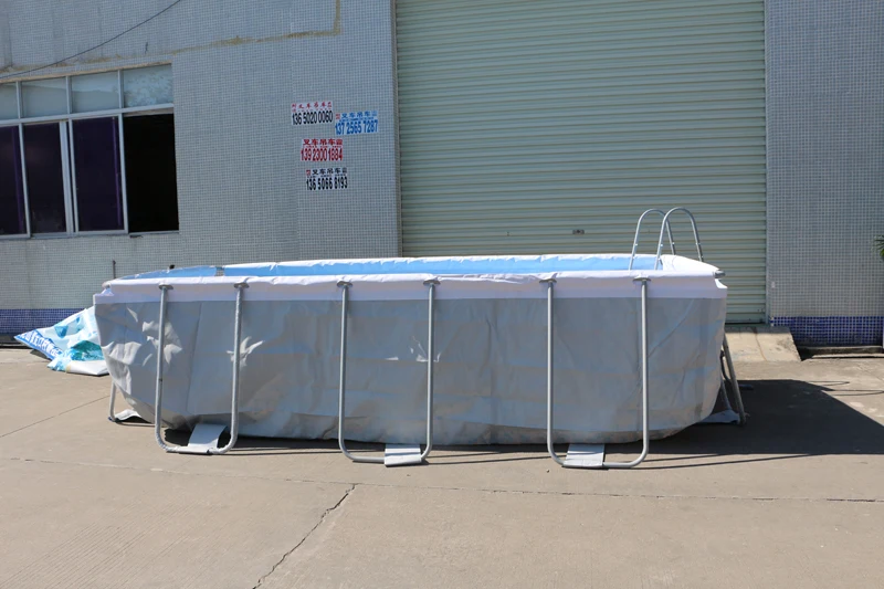 Family adult children swimming pool outdoor fish pond large play pool PVC steel frame swimming pool