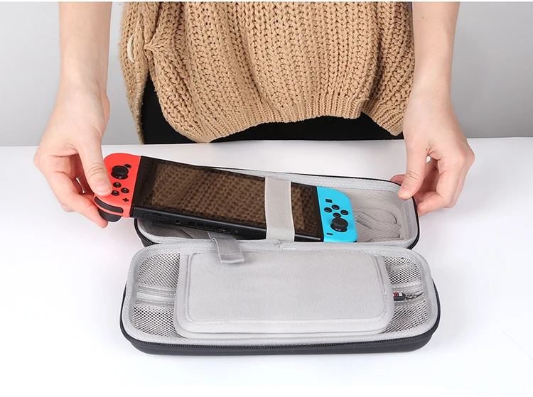 BUBM EVA high quality protective travel carring case with SD card slots for nintendo switch