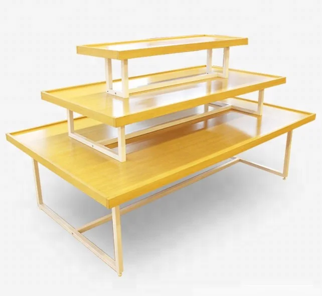 Supermarket Wooden Gondola Shelving & Shop Gondola rack