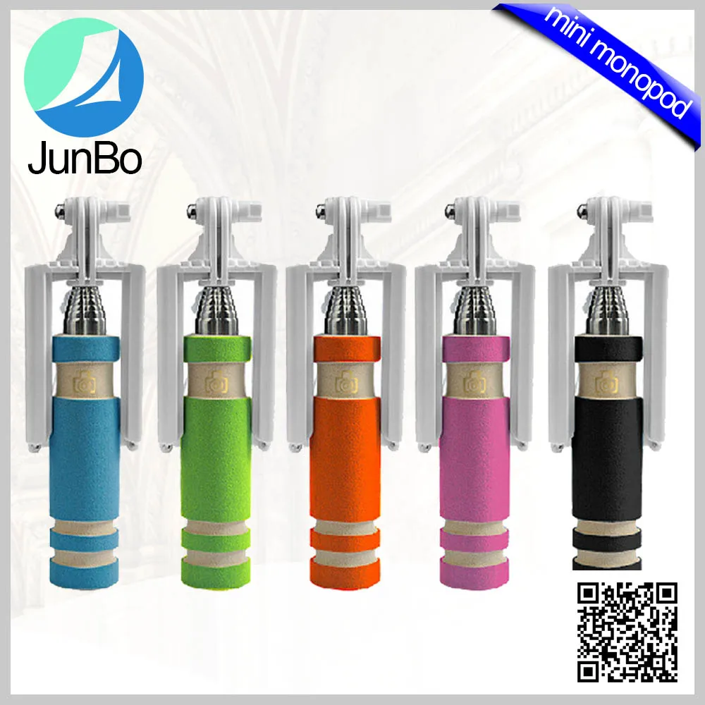 Горячий Продавать с Новых Универсальных Продуктов Питания Селфи Палка для Мобильного Телефона с Кабелем