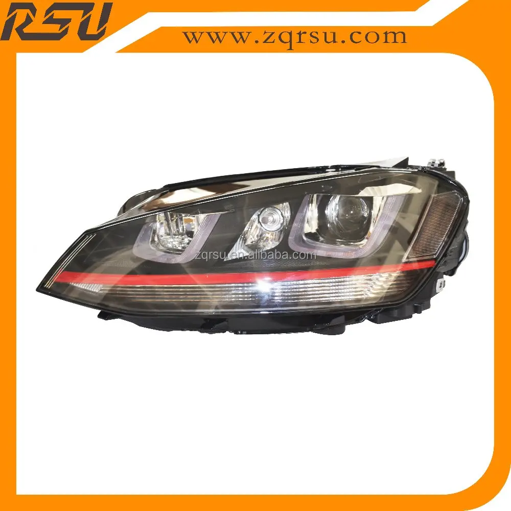 For Golf 7 MK7 Led Dual U Xenon HID head lamp 2014-2017