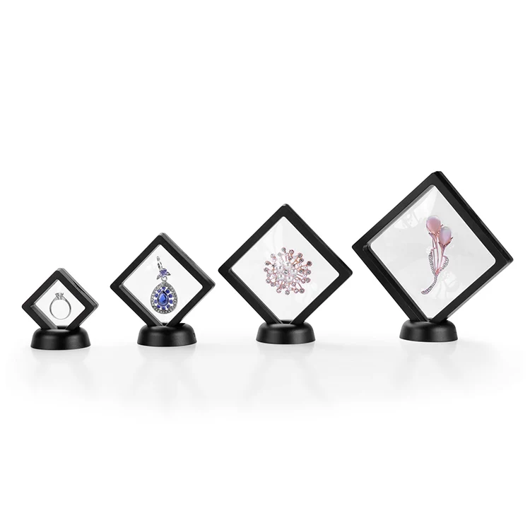 Трехмерная подвеска, плавающая с прозрачной и пластиковой рамкой из полиэтилена, упаковка для ювелирных изделий, дисплеи, набор коробок