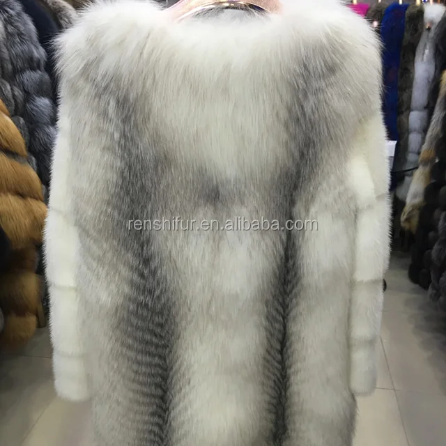 Womens Fashion Real mink Fur Russian Winter Coat