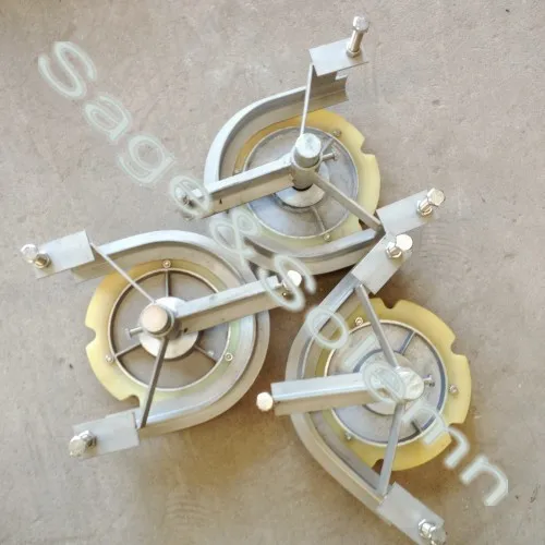 180degree Corner Wheel with Stainless Steel Frame for Overhead Conveyor Poultry Slaughter Line