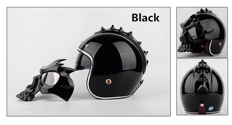 YM-629S-GT OEM service factory directly new design skull helmet YEMA stylish open face helmet